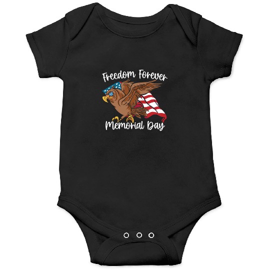 Patriotic Veteran USA Flag American Memorial Day Onesies