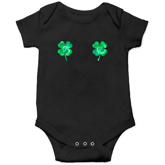 Shamrock Boobs Tie Dye Irish Boobies St Patricks Onesies