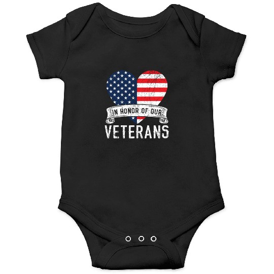 Patriotic Veteran USA Flag American Memorial Day Onesies