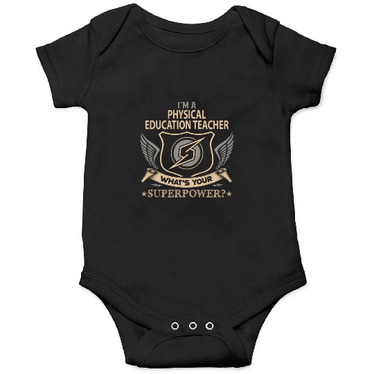 Physical Education Teacher Onesies - Superpower Jo