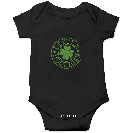 Little Hooligan Irish Clovers Kids Boy Girl St Pat Onesies