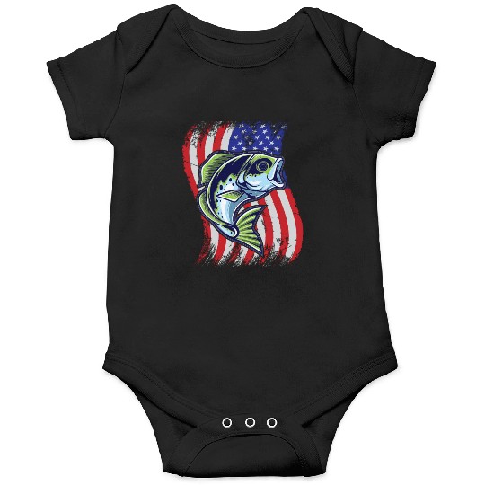 US Bass Fish Onesies