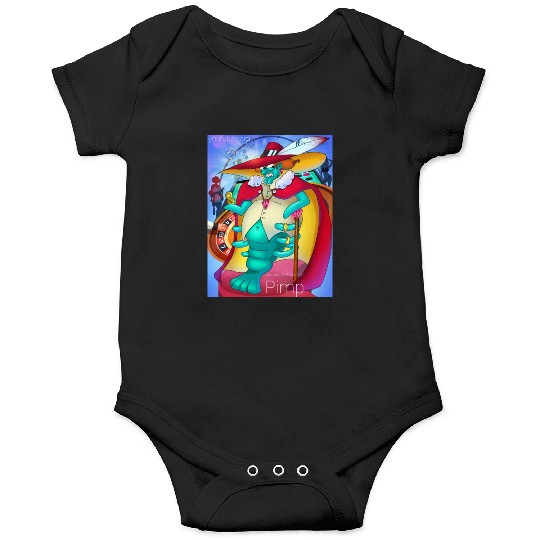 Cornbread Shrimp Da' Pimp (green) Onesies