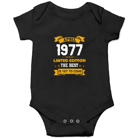 April 1977 Birthday Surprise Onesies