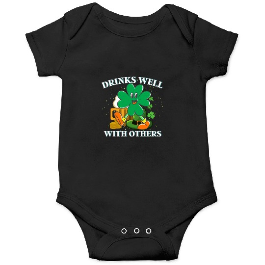 Drinks Well With Others St. Patrick's DayT-Onesies