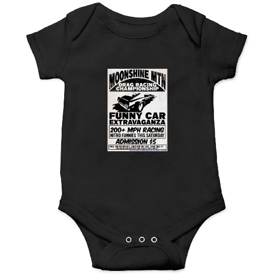 Vintage Hot Rod Classic Drag Racing Poster Onesies