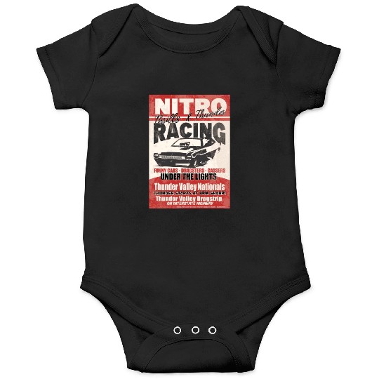 Vintage Hot Rod Classic Funny Drag Racing Poster Onesies