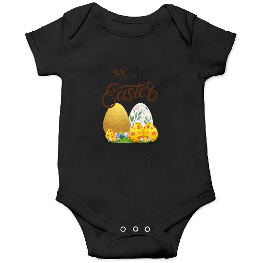 Happy easter sayings egg bunny Onesies