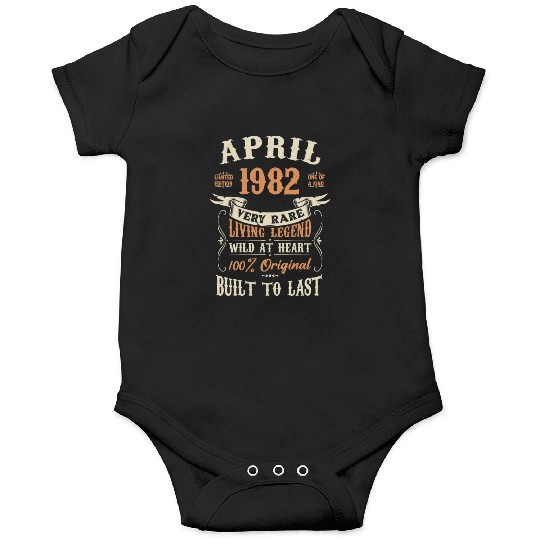 April 1982 Birthday Surprise Onesies