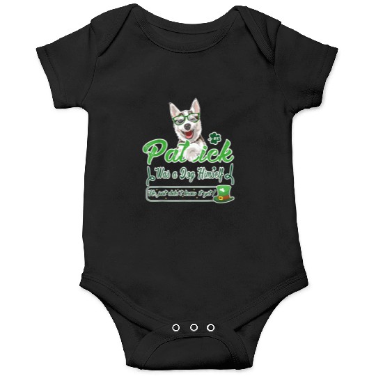 Funny Husky Dog Breed Saint Patricks Day St Paddy Onesies