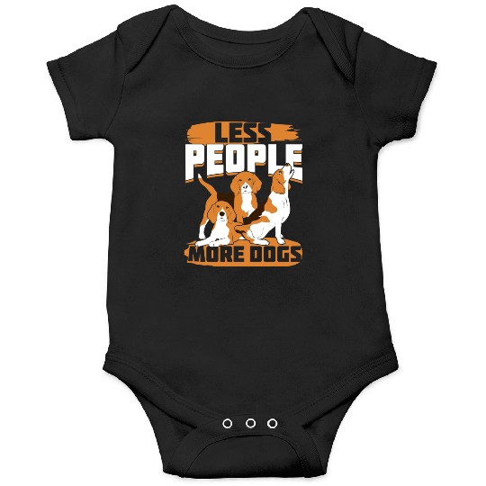 Less People More Dogs Beagle Owner Gift Onesies