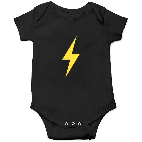 LIGHTNING BOLT ICON yellow Onesies