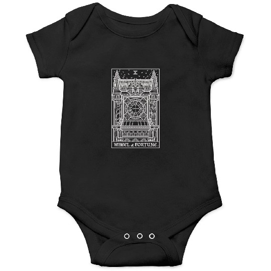 Wheel of Fortune Tarot Card Shadow Edition Onesies