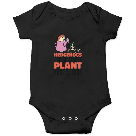 Gardening Hedgehog Planting Botany Garden Onesies
