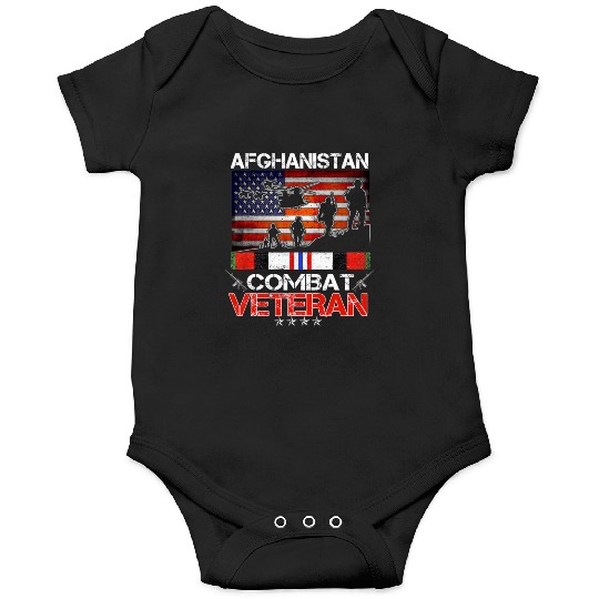 afghanistan combat veteran us veteran military Onesies