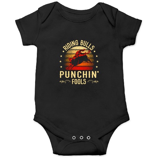 Bull Rider Bull Riding Western Rodeo Cowboy Lover Onesies