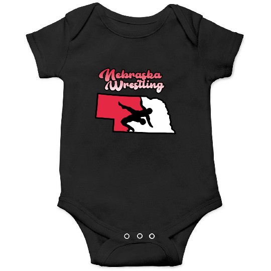 Nebraska Wrestling (State Colors) Onesies