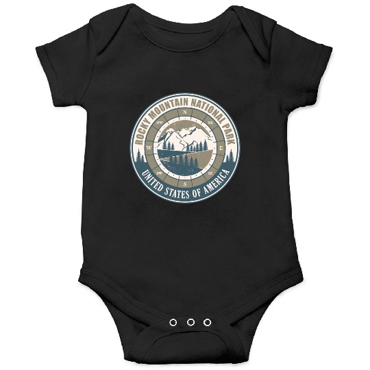 Rocky Mountain National Park US Vintage Hiking Onesies