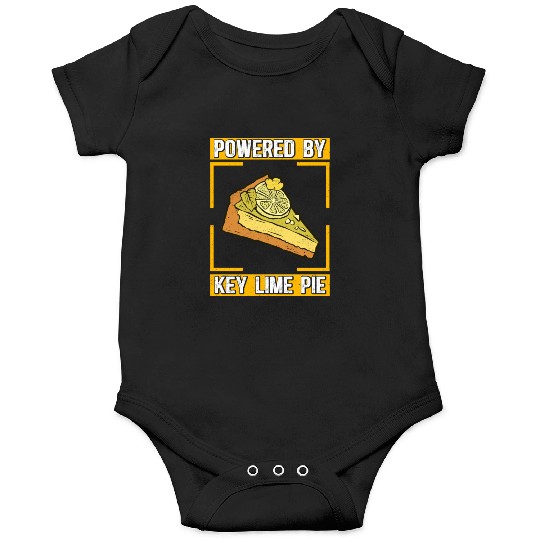 Powered By Key Lime Pie Pies Lover Onesies