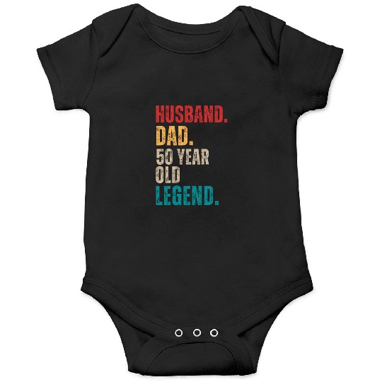 Funny 50th Birthday For Men Gifts Vintage Dad Onesies