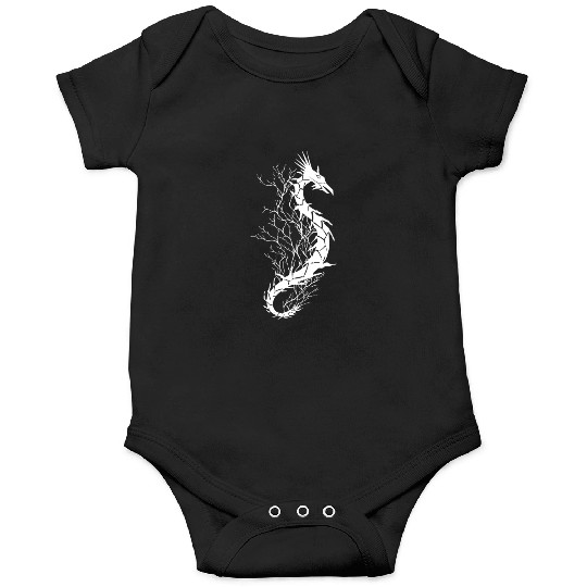 Sea life, sea dragon, white Onesies
