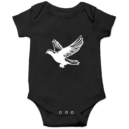 Pigeon In Flight With Wings Onesies