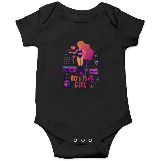 80s party girl sexy girl Onesies