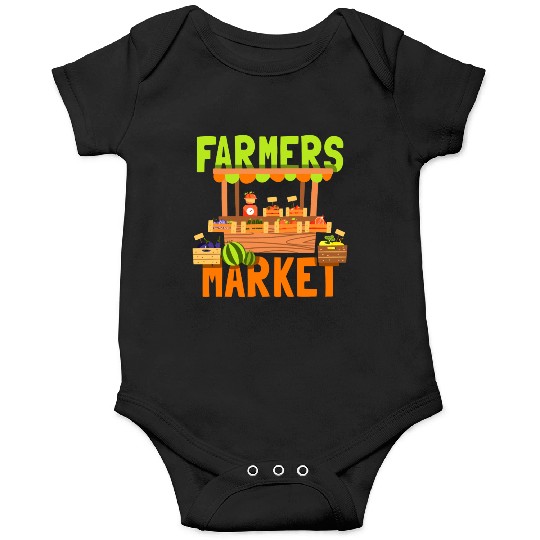 Farmers Market Chicken Farmer Cow Farming Onesies
