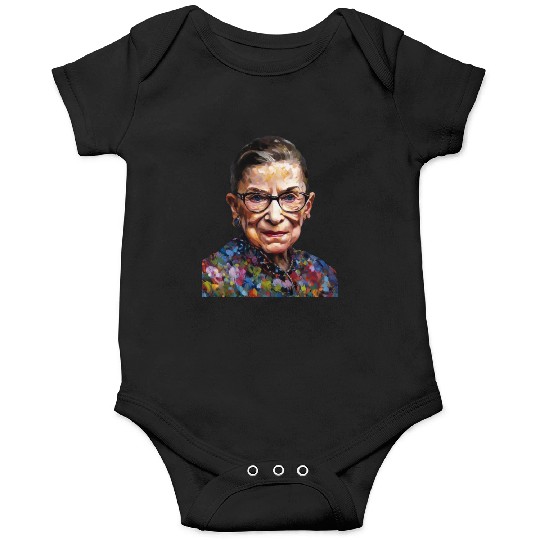 Ruth Bader Ginsburg portrait in a Monet style Onesies