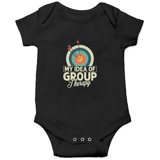 My Idea Of Group Therapy Archery Target Bow & Arro Onesies