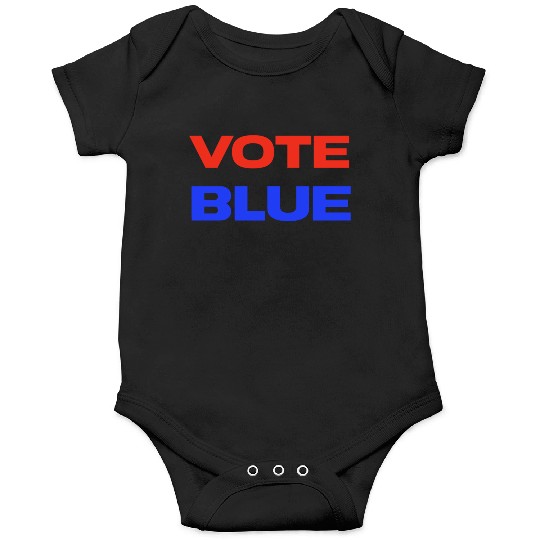 Vote Blue Democratic Party Liberal Voting Onesies