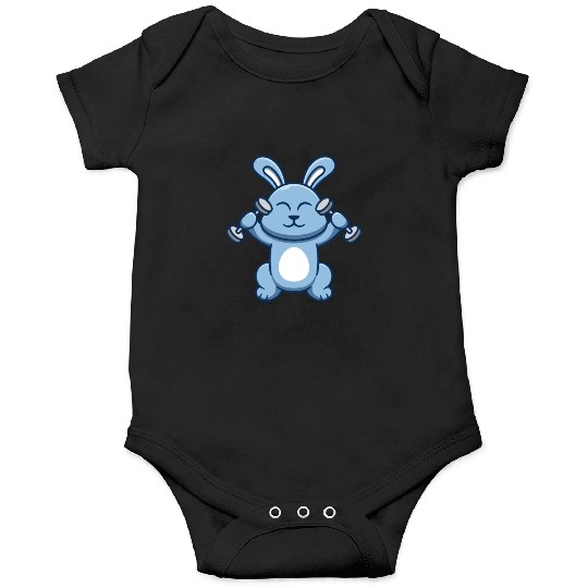 BUNNY TRAINING GYM Onesies