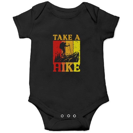 Take a Hike Wanderlust Hiker Hiking Mountains Onesies