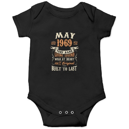 May 1969 Birthday Surprise Onesies
