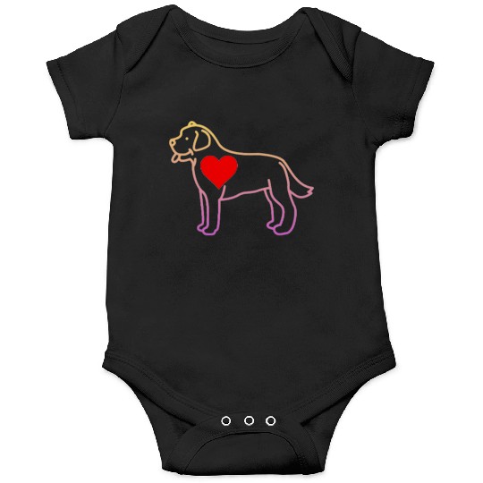 Labrador big heart Onesies