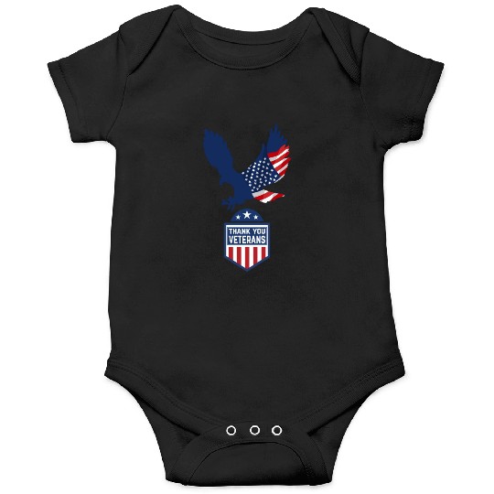 Happy Memorial Day Thank you Veterans American Onesies