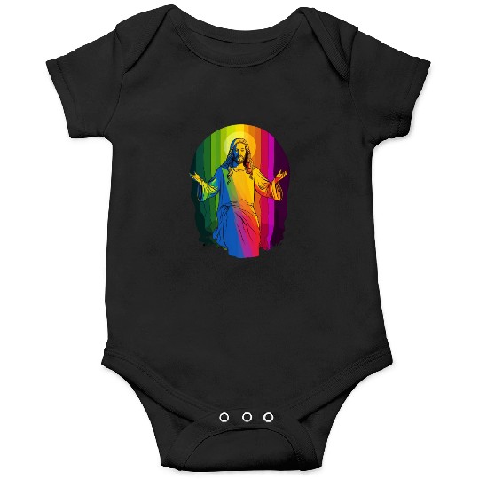 Rainbow Jesus: Embrace Love, Faith, and LGBTQ Onesies