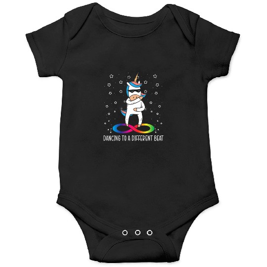 Dancing To A Different Beat Neurodiversity Unicorn Onesies