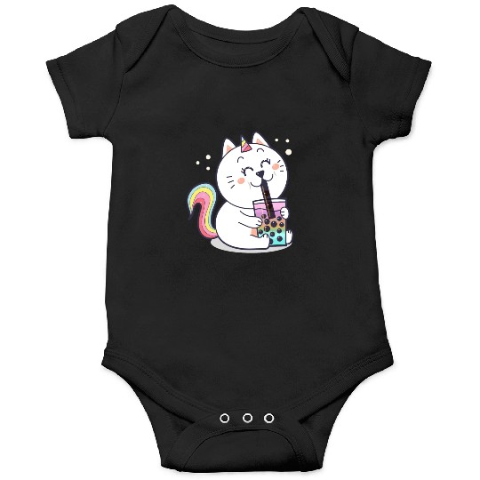 Bubble Tea Cute Kawaii Unicorn Cat Japanese Onesies