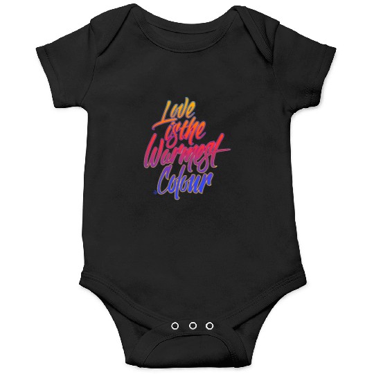 Love is the Warmest color | graffiti style Art Onesies