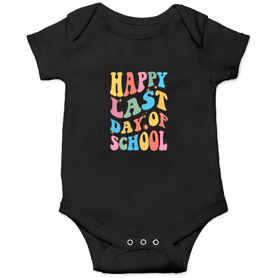 Groovy Happy Last Day of School Teacher Student Onesies