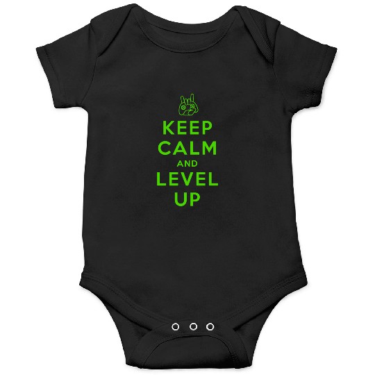 keep calm and level up Onesies