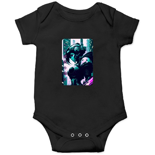 Neon Nights: A Cyberpunk Design 9 Onesies
