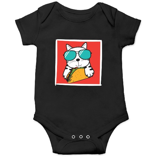 Cool Cat Taco Lover Onesies