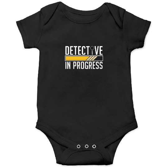 Detective In Progress Law Enforcement Fingerprint Onesies