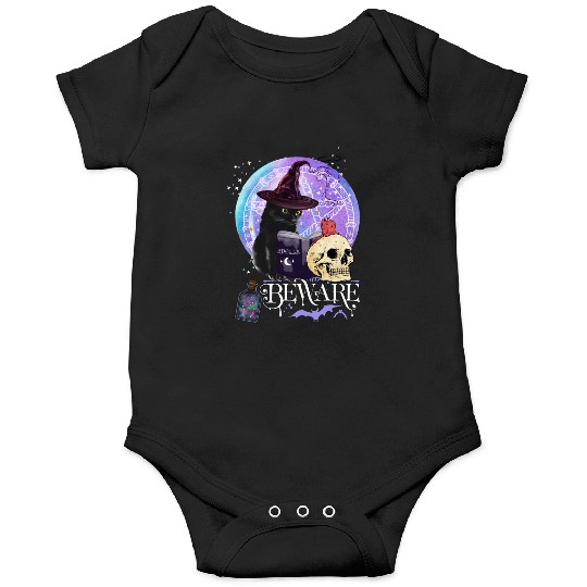 Magic Witch Tarot cards Beware potion witchy hat Onesies