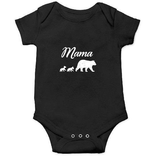 Mama Bear - With Two Cubs Twin Mom Mother's Day Gi Onesies