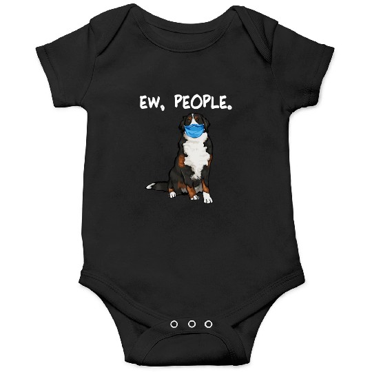 Bernese Mountain Dog Ew People Dog Wearing Face Onesies