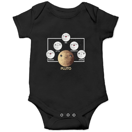Pluto Moons Planet Space Lover Solar System Onesies