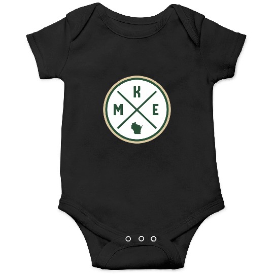 Milwaukee Circle Patch Green Onesies